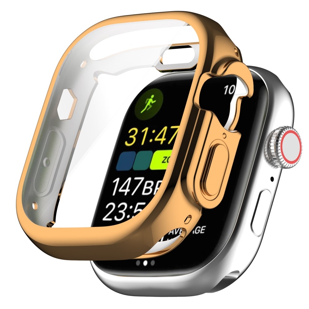 Puha, felpattintható zselés védőtok Apple Watch Ultra/Ultra 2 49 mm-es órához - rózsaarany
