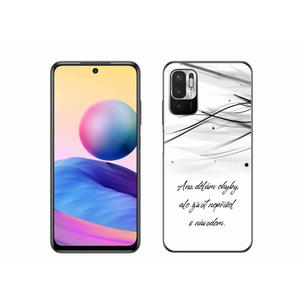 Gél borítás mmCase a Xiaomi Poco M3 Pro/5G készülékhez - idézem fehér háttér