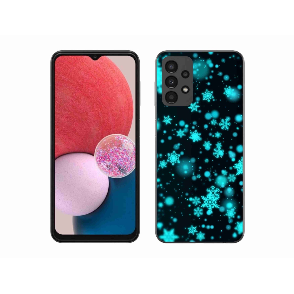 Zselés borítás mmCase Samsung Galaxy A13 4G - hópelyhek 1