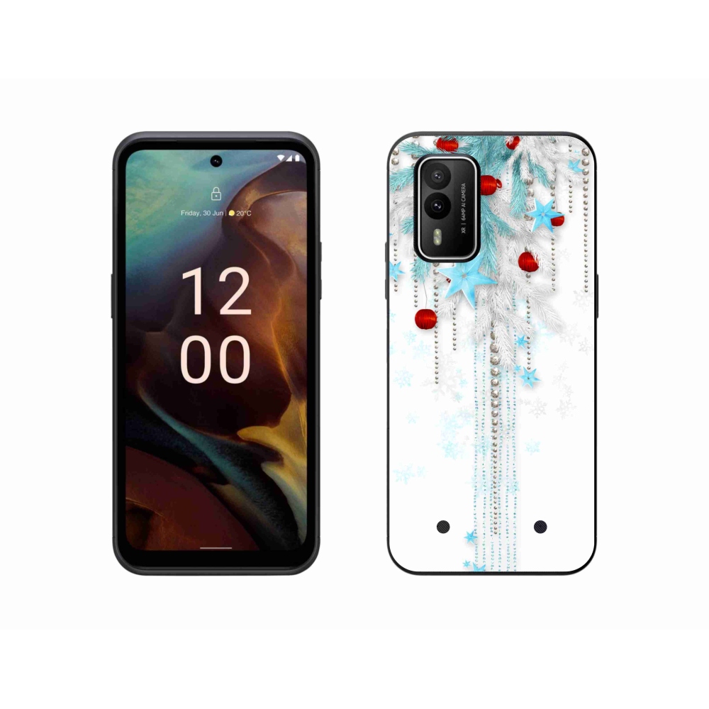 Zselés borítás mmCase a Nokia XR21 készülékhez - karácsonyi dekorációk
