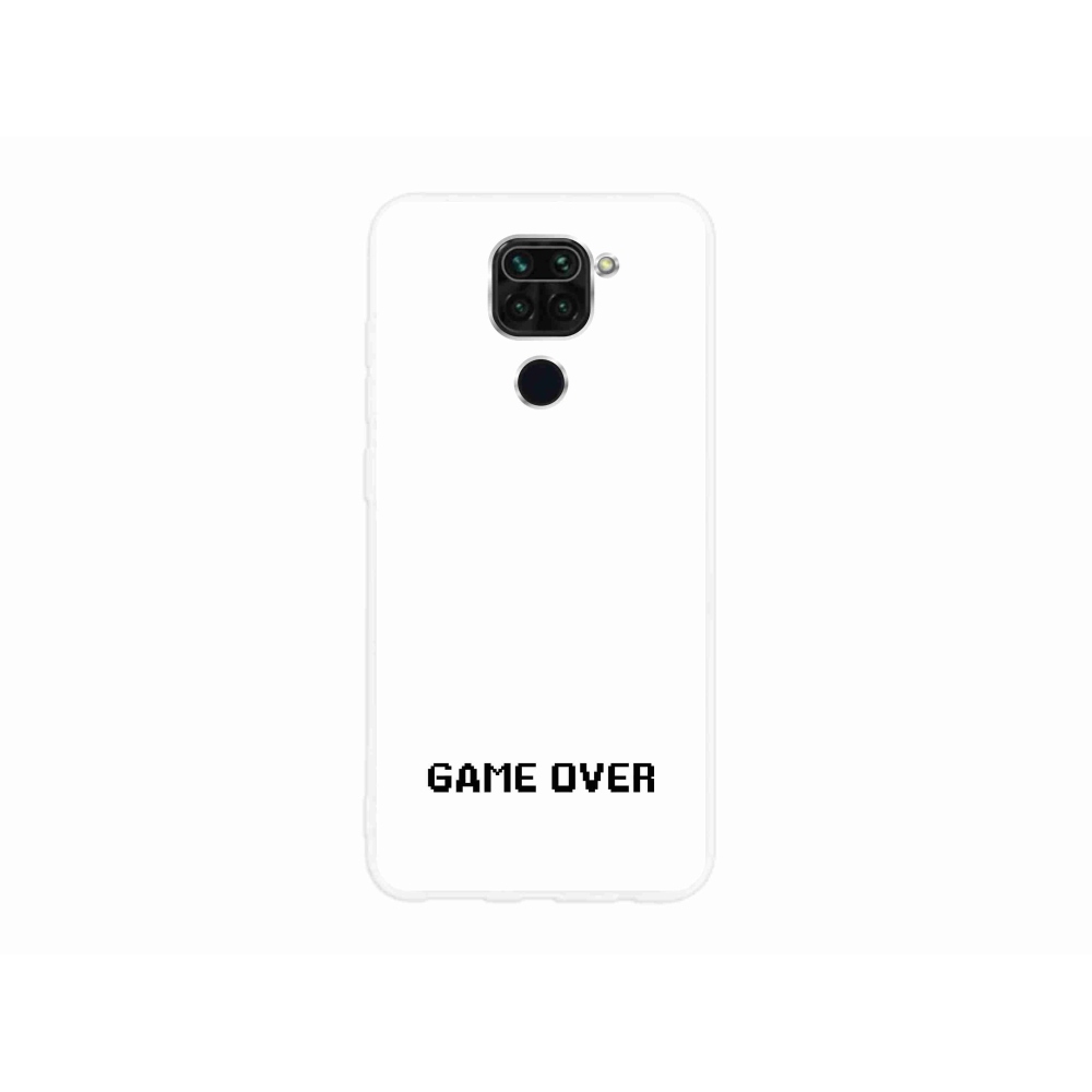 Gél borító mmCase a Xiaomi Redmi Note 9-hez - játék fehér háttérrel