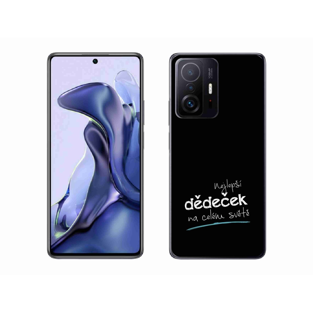 Gél borító mmCase a Xiaomi 11T - a legjobb nagypapa 3 fekete háttérrel
