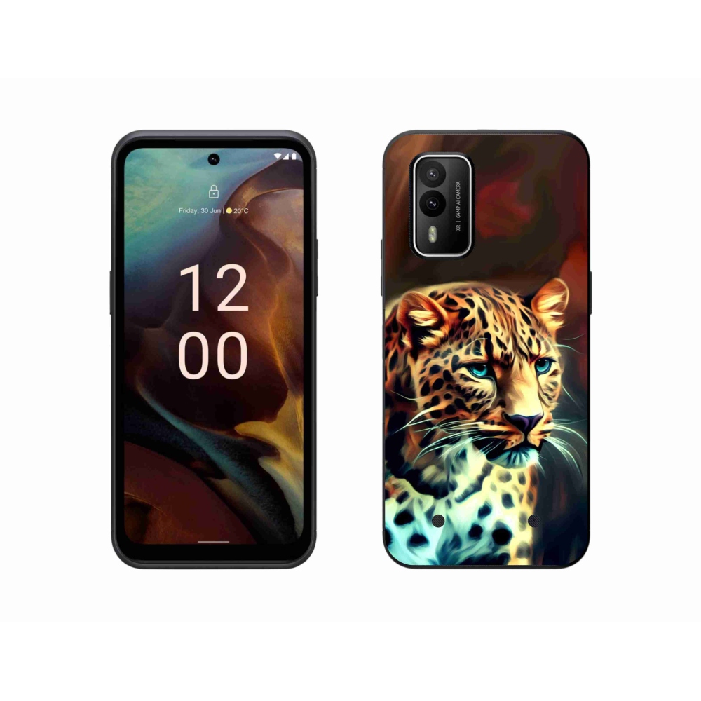 Zselés borítás mmCase a Nokia XR21 készülékhez - leopárd