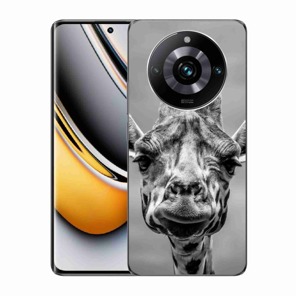 Gél borítás mmCase a Realme 11 Pro/11 Pro+ készülékhez - fekete-fehér zsiráf