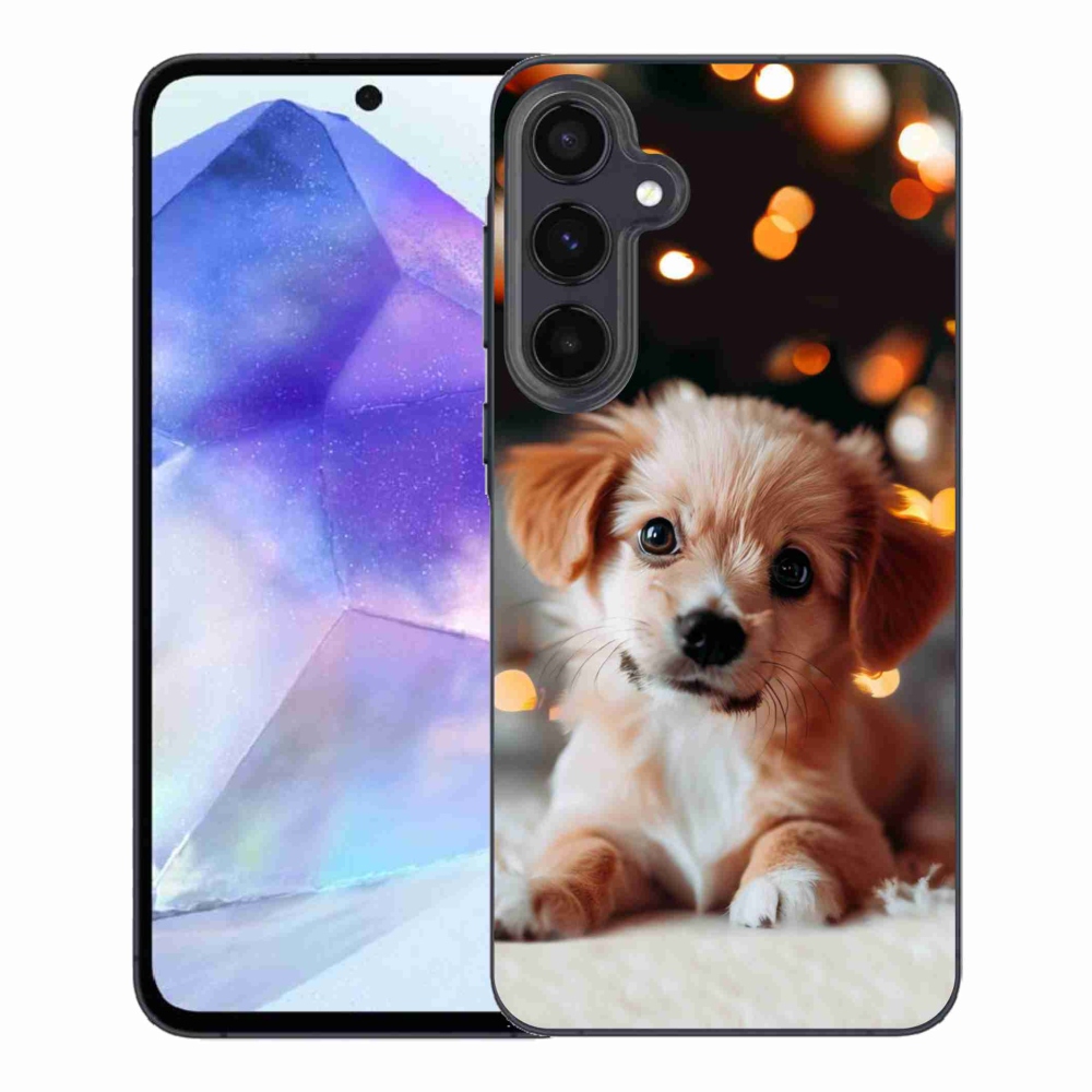 Zselés borítás mmCase Samsung Galaxy A55 5G - kölyökkutyakékhez