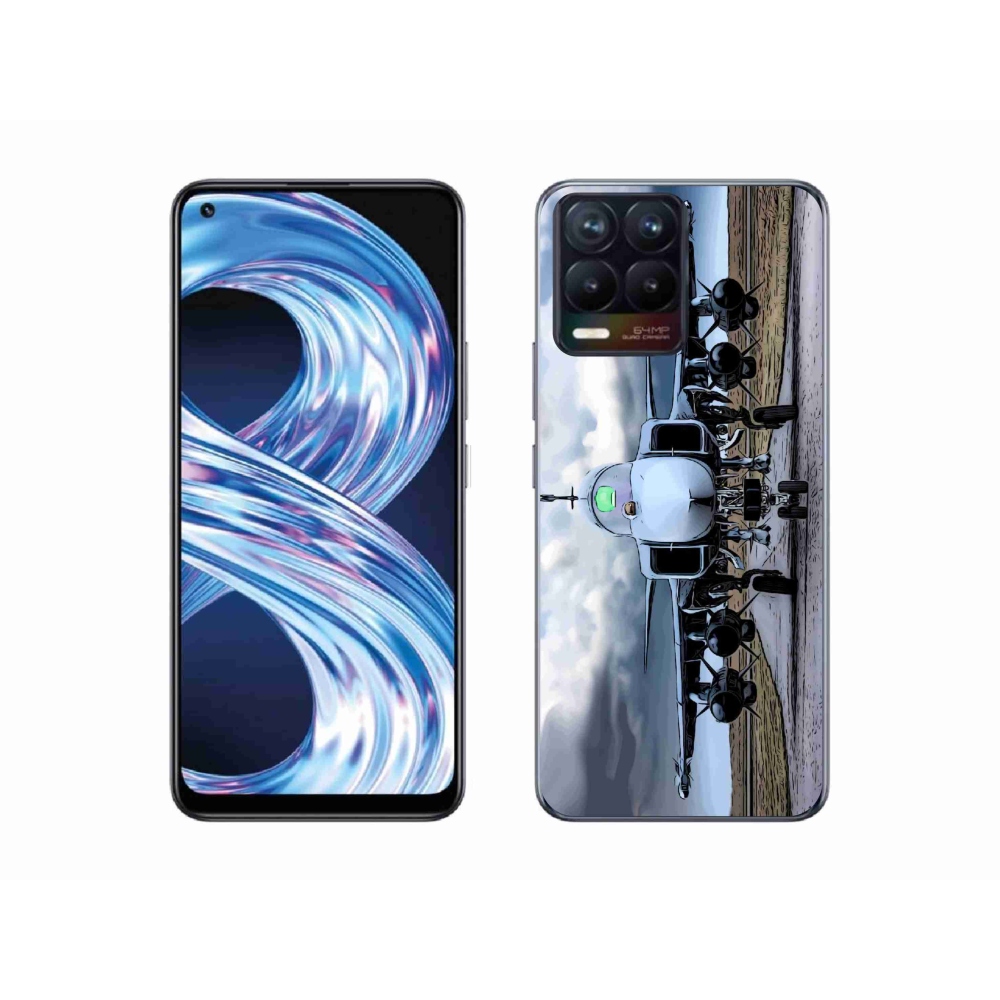 Gél borítás mmCase a Realme 8 4G-hez - katonai repülőgépekhez