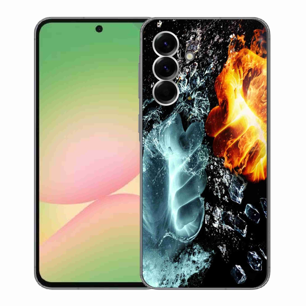 Zselés borítás mmCase Samsung Galaxy A56 5G - víz és tűz