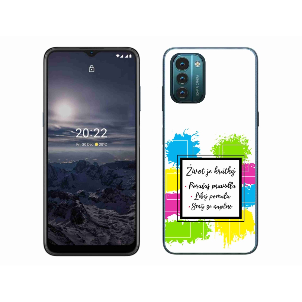 Zselés borítás mmCase a Nokia G11/G21 készülékhez - idézem 5 fehér háttér