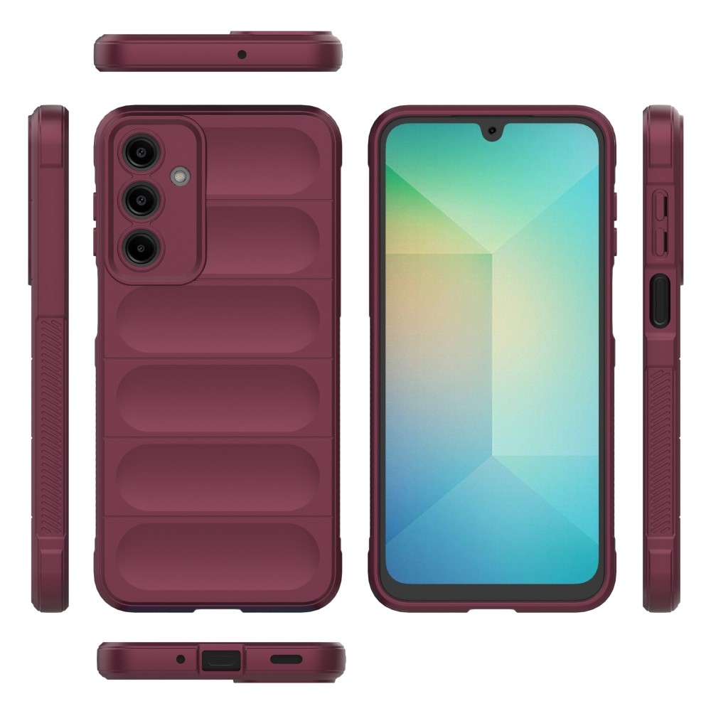 Rugg tartós zselés tok Samsung Galaxy A16 4G/5G készülékhez - bordó színű