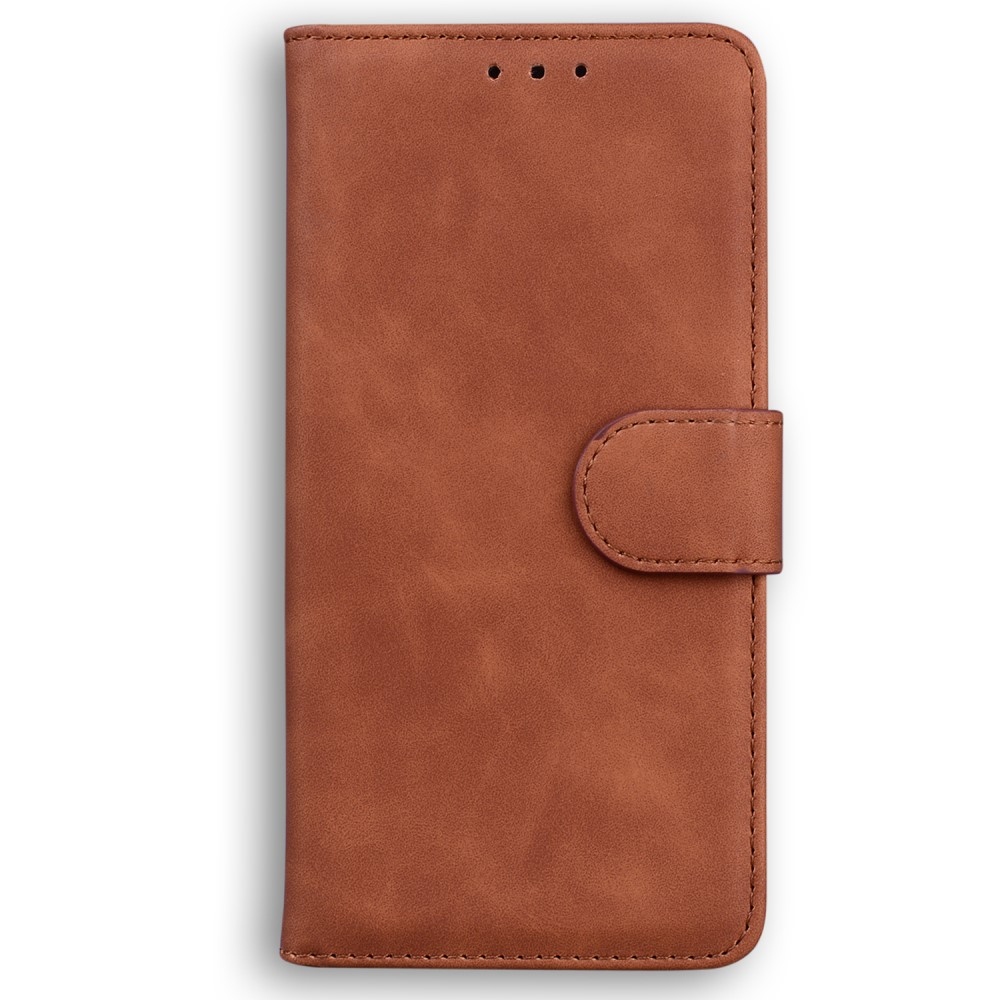 Masszív könyvtáska a Realme 12 5G/12x 5G készülékhez - barna színű