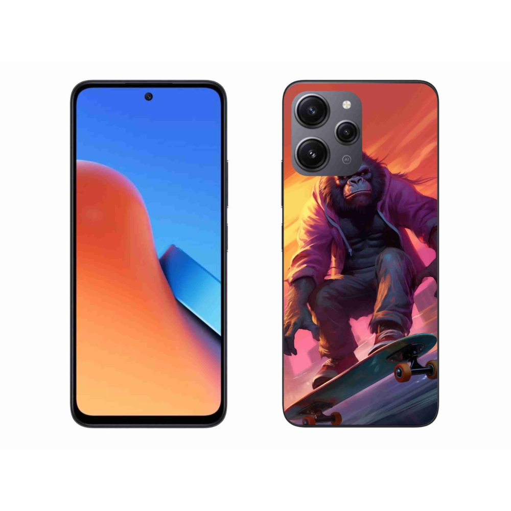 Gél borítás mmCase a Xiaomi Redmi 12-hez - gorilla a gördeszkán
