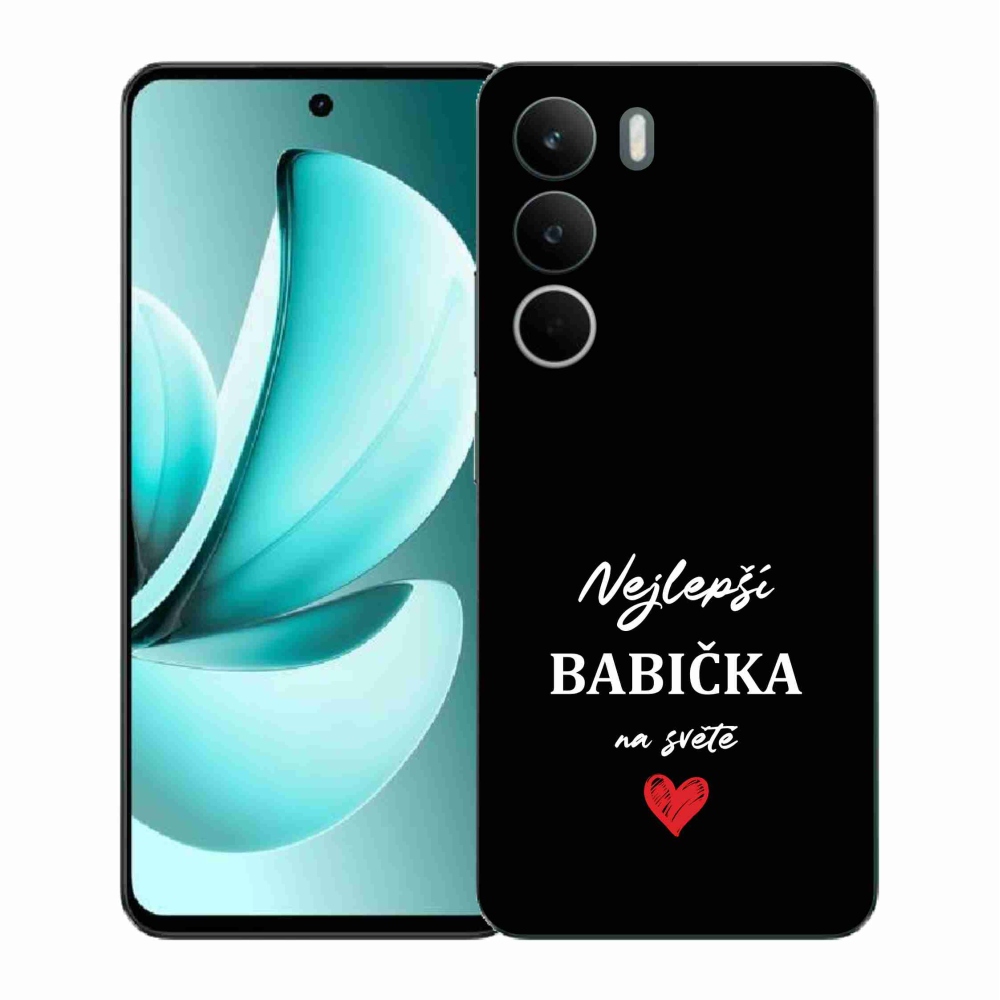 Gél borítás mmCase a Realme C71 készülékhez - Best Grandma 1 fekete háttér