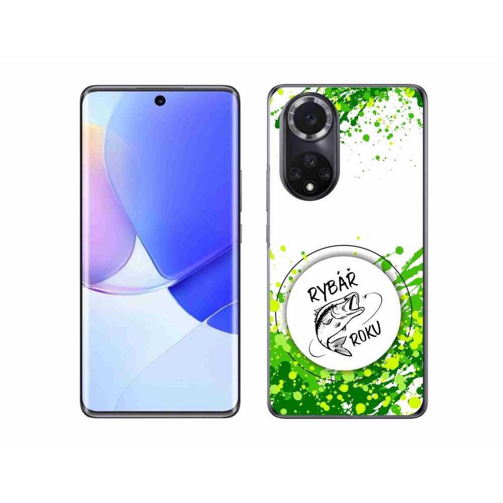 Gél borító mmCase a Huawei Nova 9-en - az év horgásza fehér háttérrel