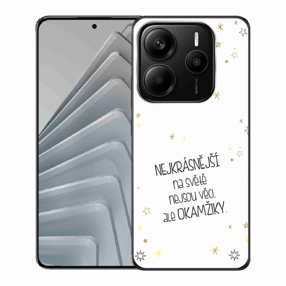 Gél borító mmCase a Xiaomi Redmi Note 14 5G - idézem 4 fehér háttérrel