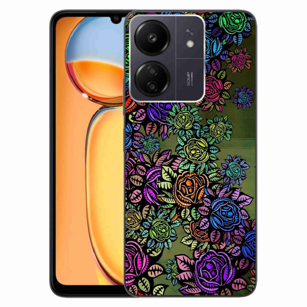Gél borító mmCase a Xiaomi Poco C65/Redmi 13C - virágok 6