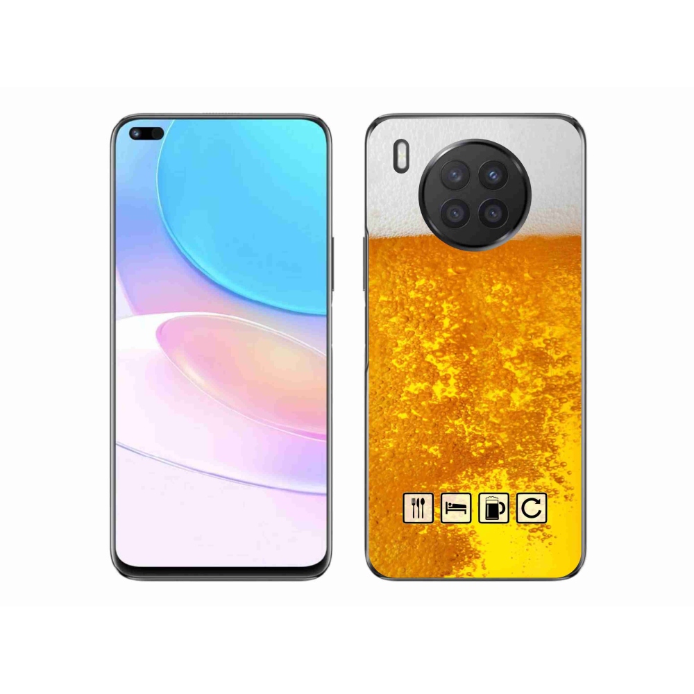 Gél borító mmCase a Huawei Nova 8i számára - sör motívum 3