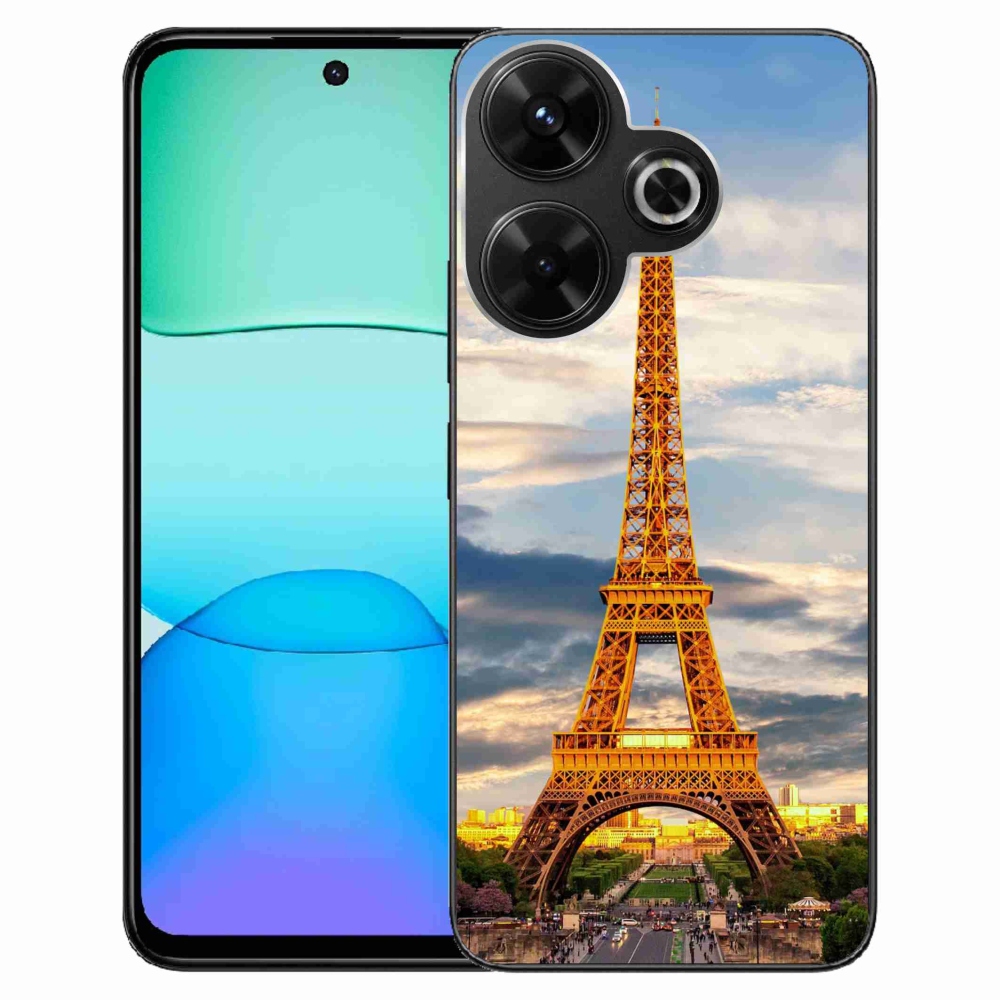 Gél borítás mmCase a Xiaomi Redmi 13 4G/Poco M6 4G - eiffel torony 3