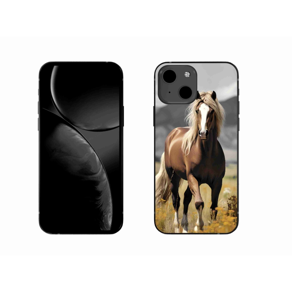 Zselés borítás mmCase iPhone 13-hoz - barna ló 1
