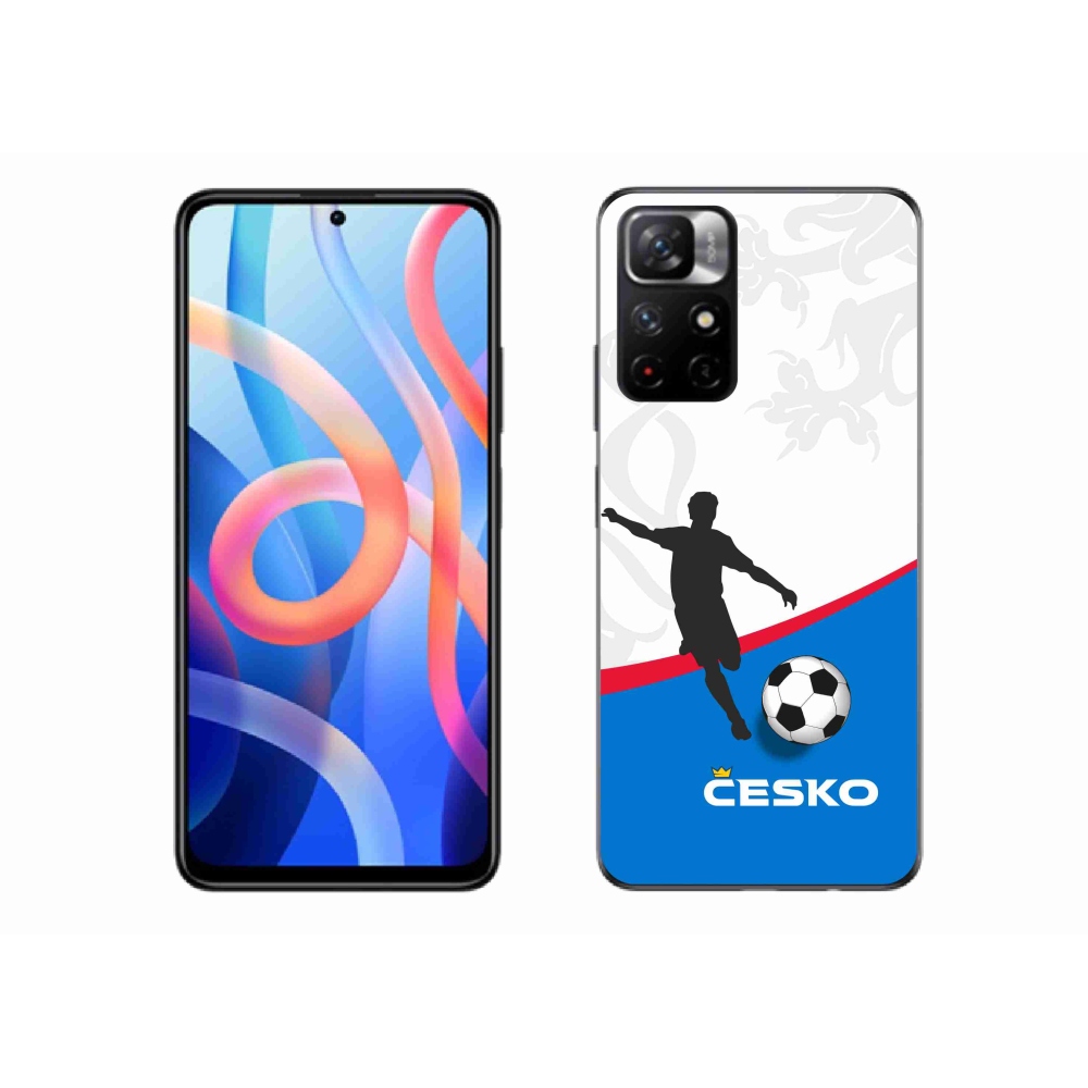 Gél borítás mmCase a Xiaomi Redmi Note 11S 5G - futball Csehország 1