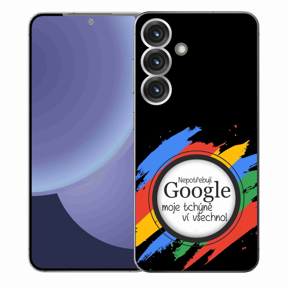 Gél borítás mmCase Samsung Galaxy S25+ - anyós mindent tud fekete háttérrel