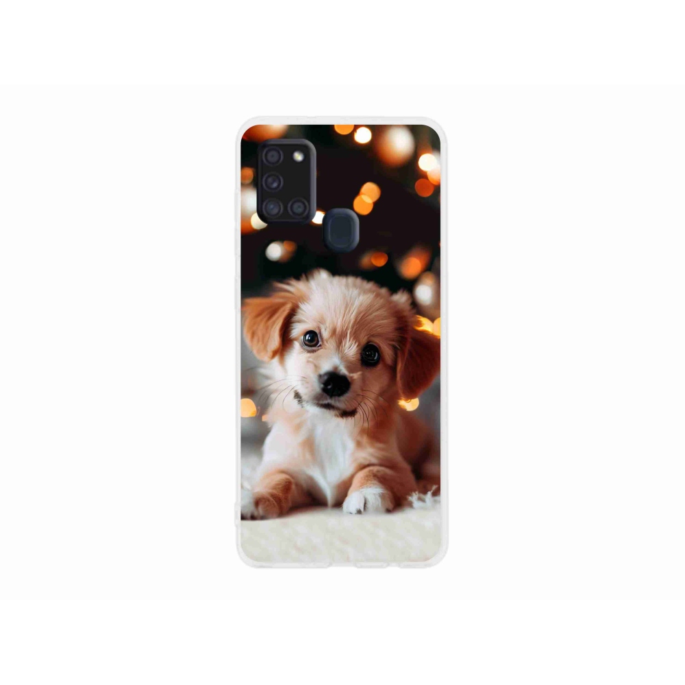 Gél borítás mmCase Samsung Galaxy A21s készülékhez - kölyökkék