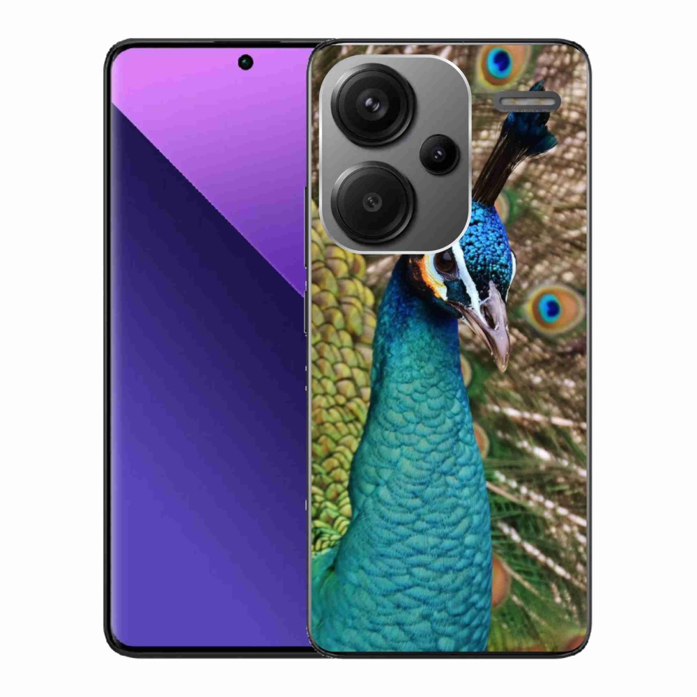 Zselés borítás mmCase a Xiaomi Redmi Note 13 Pro+ 5G számára - páva