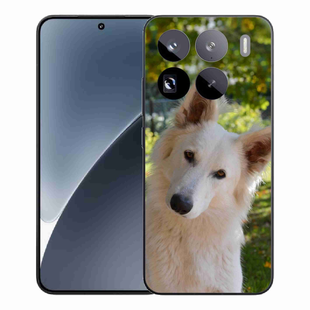Gélburkolat mmCase a Xiaomi 15 Pro számára - Fehér svájci juhász 1