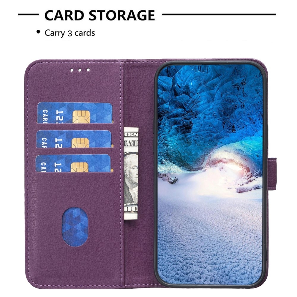 BNF könyvtáska Samsung Galaxy M15 5G - sötétlila
