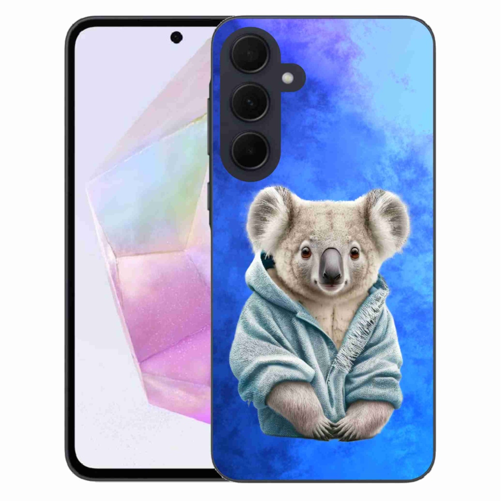 Zselés borítás mmCase Samsung Galaxy A35 5G - koala pulóverben