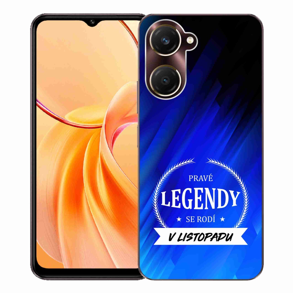 Gel Cover mmCase a Vivo Y28s 5G-n - Legendák novemberi kék háttérrel