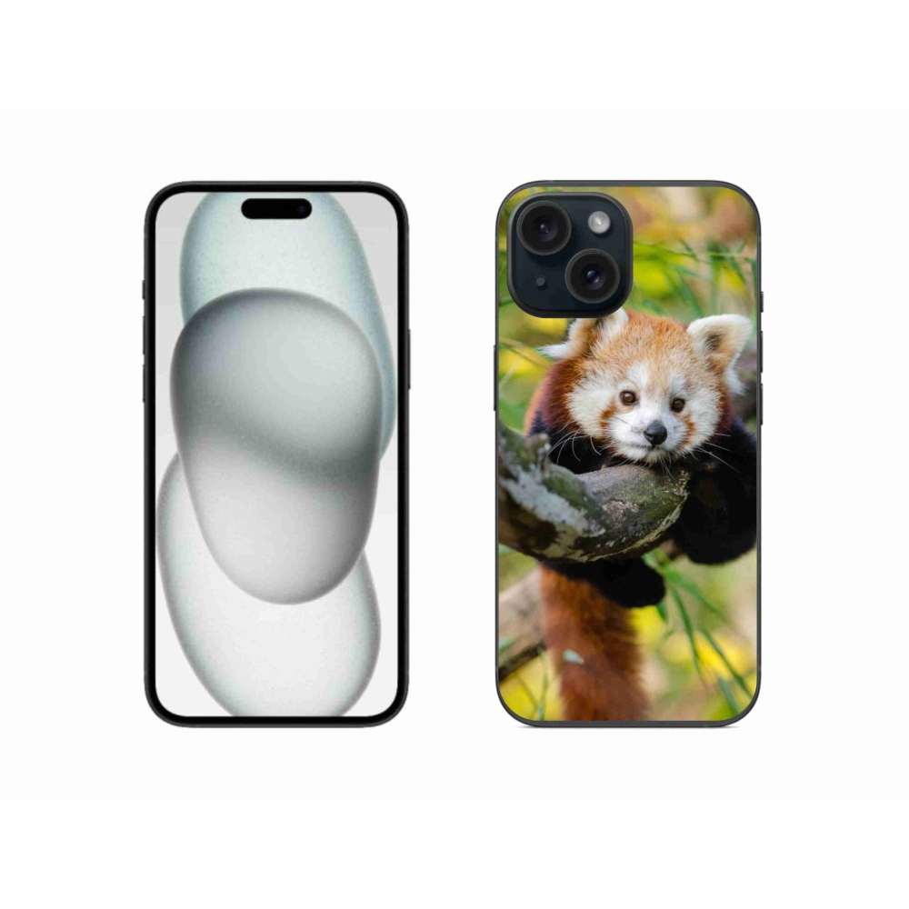 Zselés borítás mmCase iPhone 15 készülékhez - pandavörös