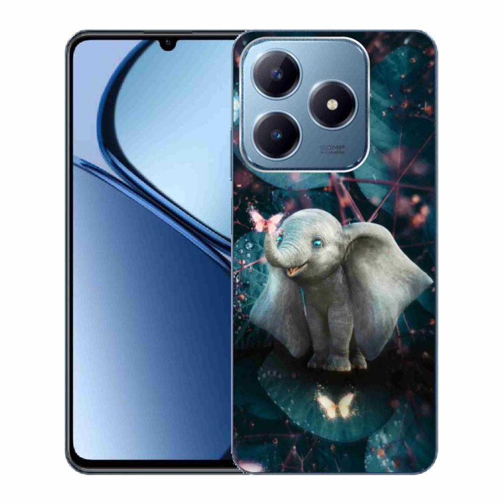 Gél borító mmCase a Realme C63 készülékhez - aranyos elefánt