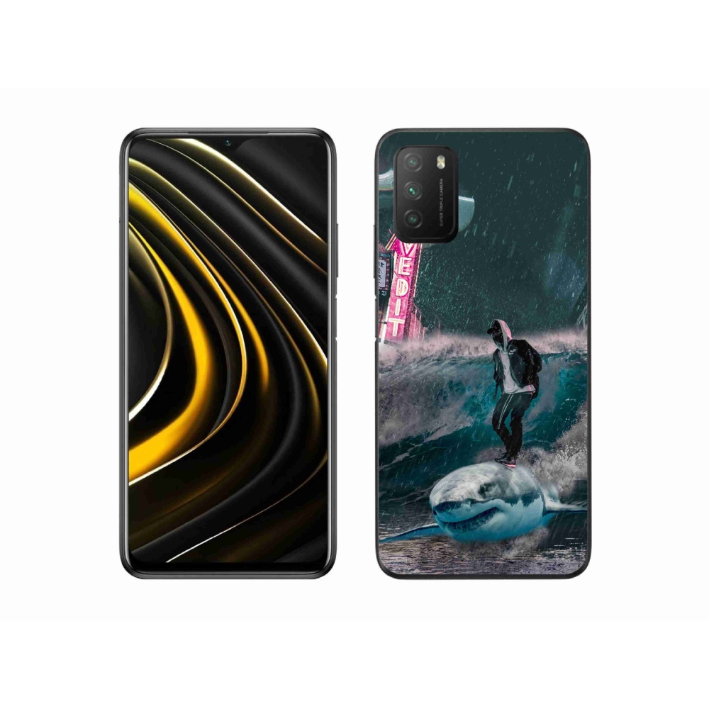 Gél borítás mmCase a Xiaomi Poco M3-hoz - cápa