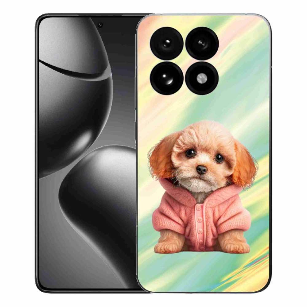 Gél borítás mmCase a Xiaomi 15T-hez - pulóveres kiskutya