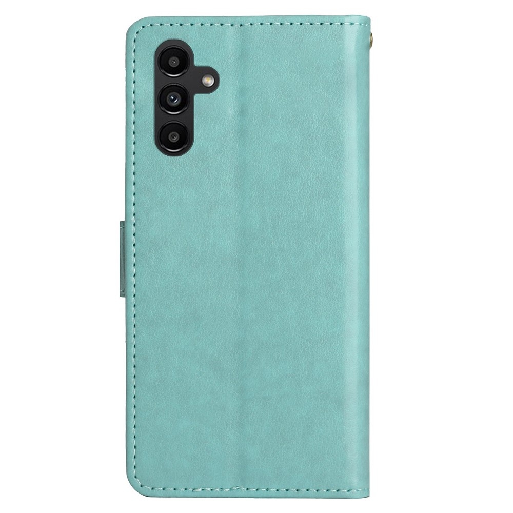 Virágok könyve tok Samsung Galaxy S23 FE készülékhez - kékeszöld színű