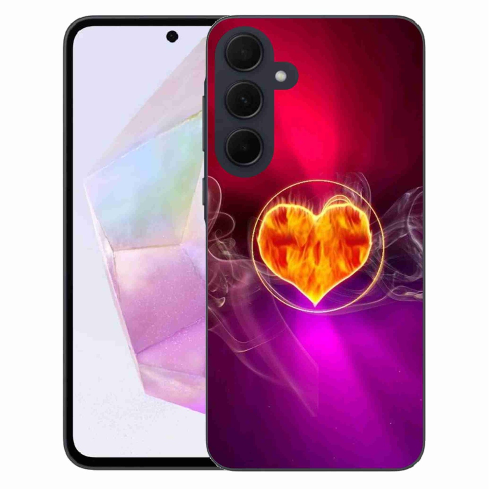 Gél védőhuzat mmCase Samsung Galaxy A35 5G - tüzes szív