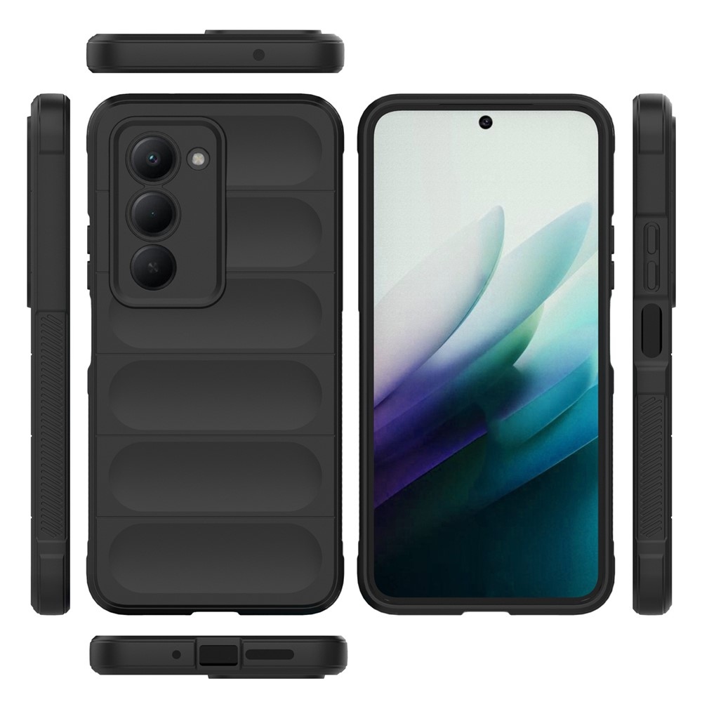 Rugg tartós zselés tok Xiaomi Redmi 15 4G (171mm) - fekete
