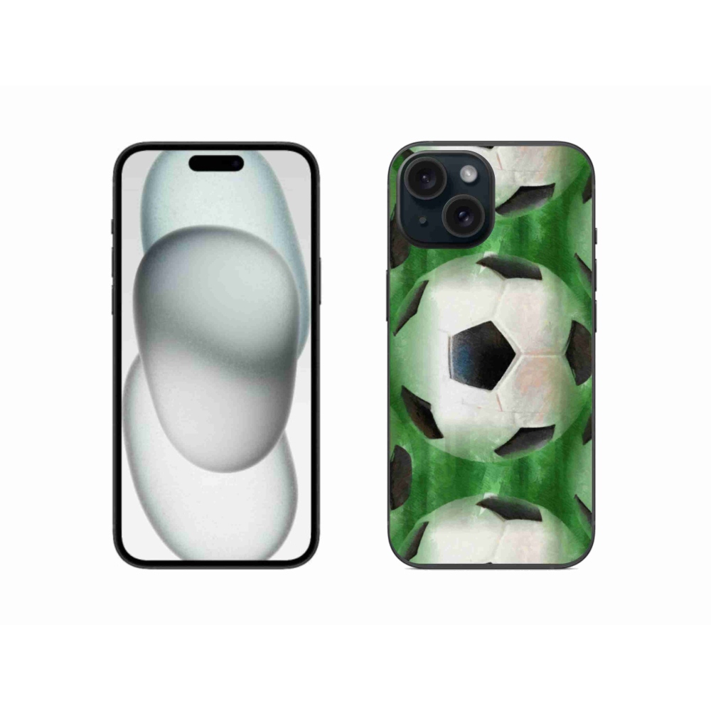 Zselés borítás mmCase iPhone 15 készülékhez - focilabda