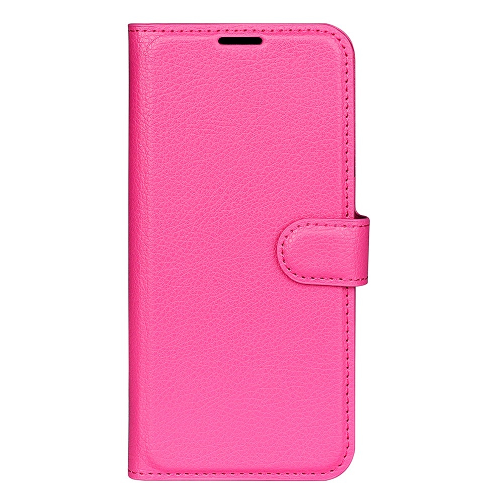 Litchi könyv tok Samsung Galaxy S25 Edge-hez - rózsaszínű