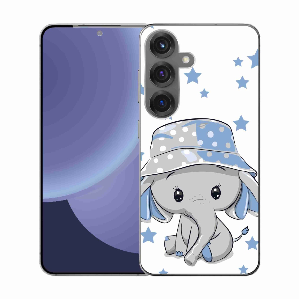 Gél védőhuzat mmCase Samsung Galaxy S25 készülékhez - kék elefánt