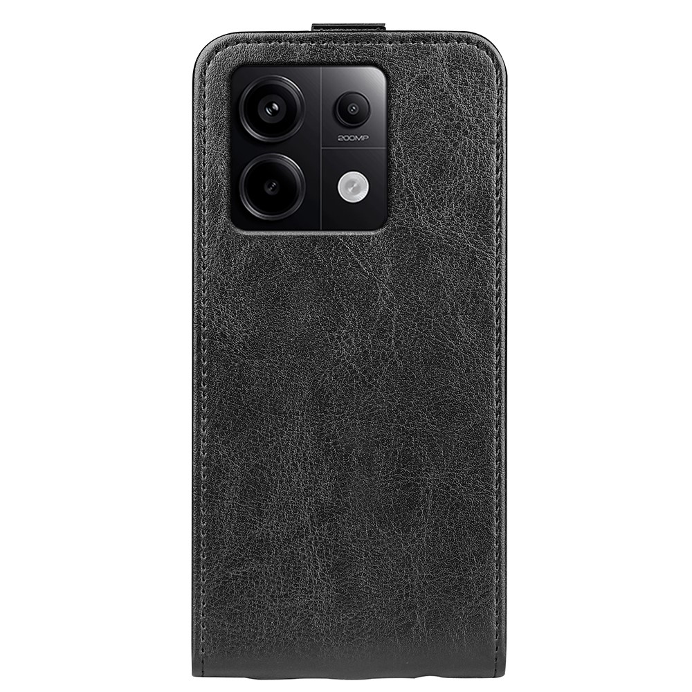 Függőleges flip tok Xiaomi Redmi Note 13 Pro 5G/Poco X6 5G számára - fekete