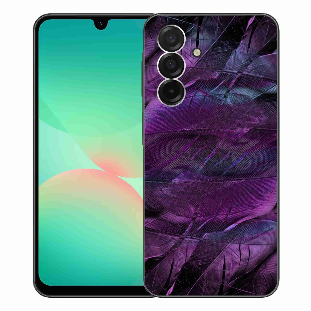 Gél védőhuzat mmCase Samsung Galaxy A26 5G - lila tollakhoz