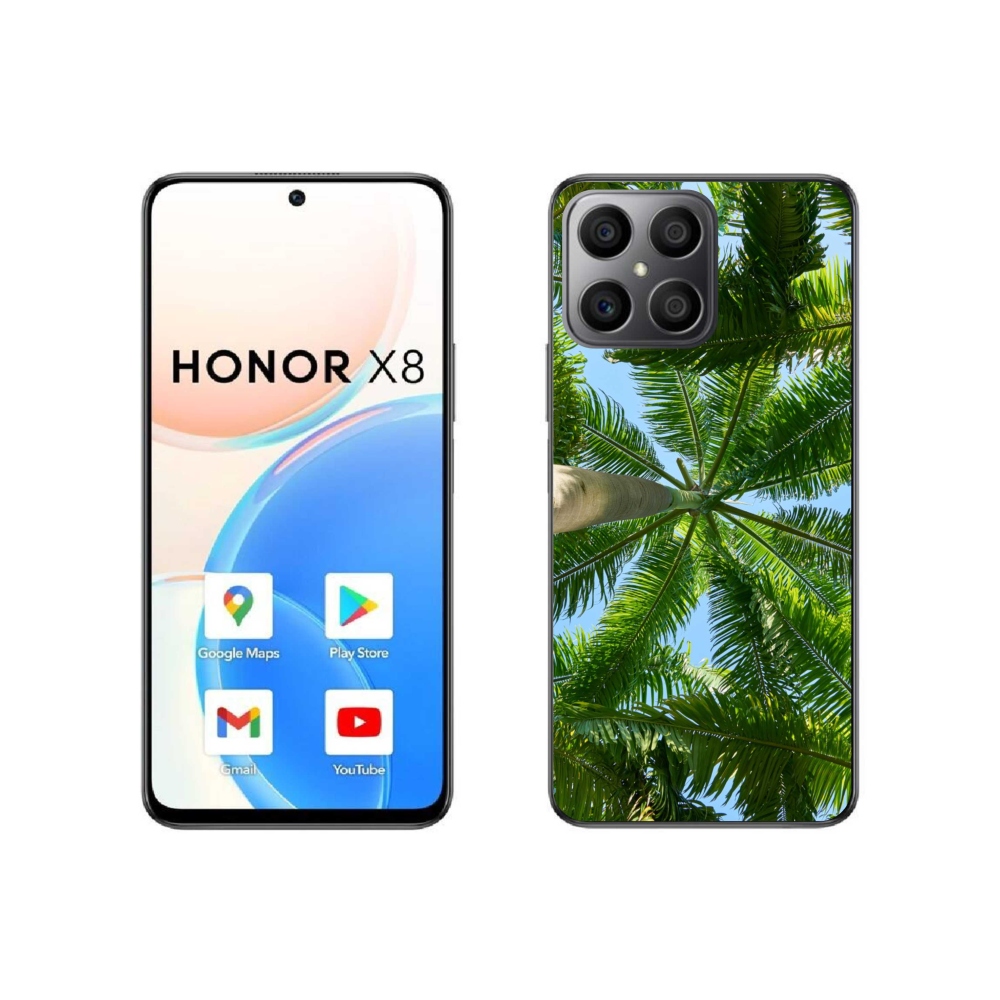 Gél borítás mmCase a Honor X8 4G-hez - pálmafa