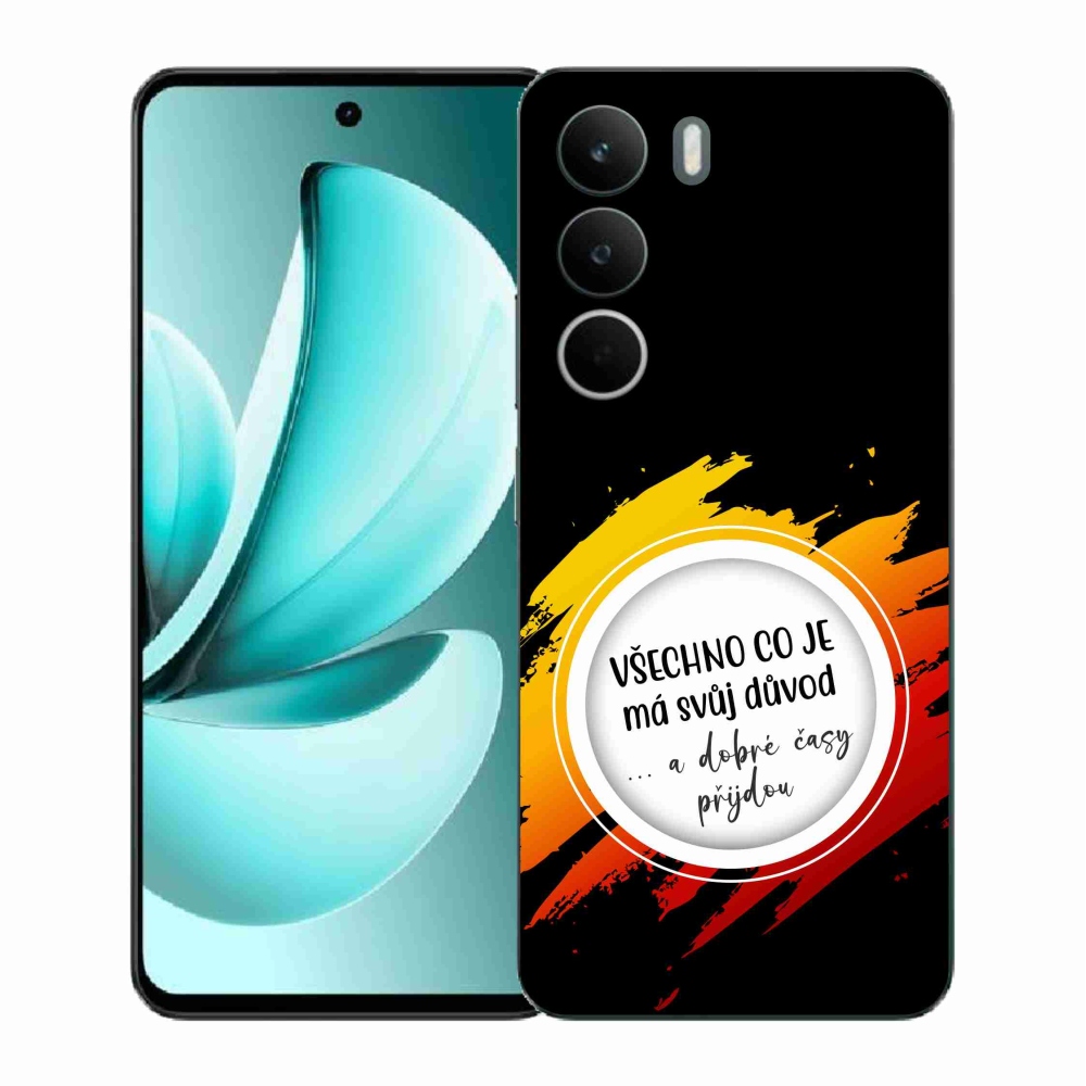 Zselés borítás mmCase a Realme C71 készülékhez - idézet 3 fekete háttér