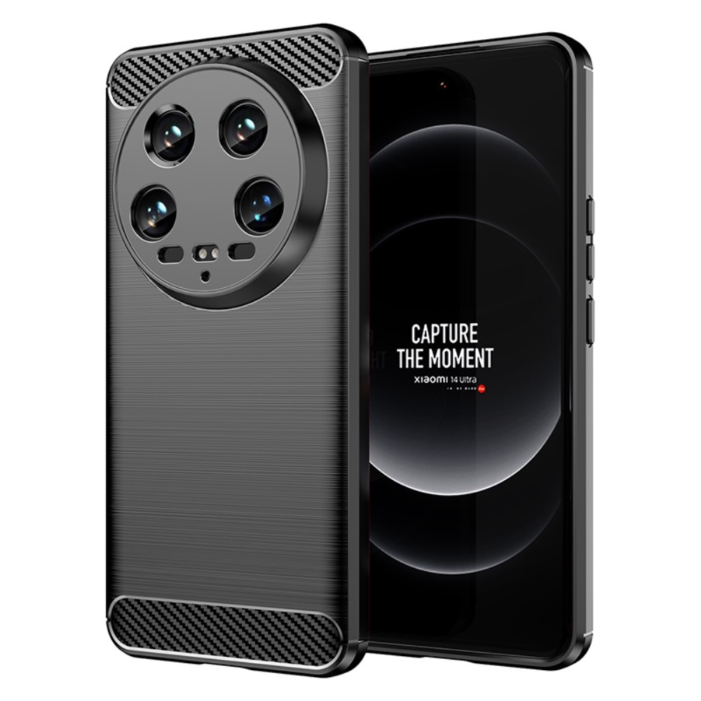 Szénálló gél tok a Xiaomi 14 Ultra számára - fekete