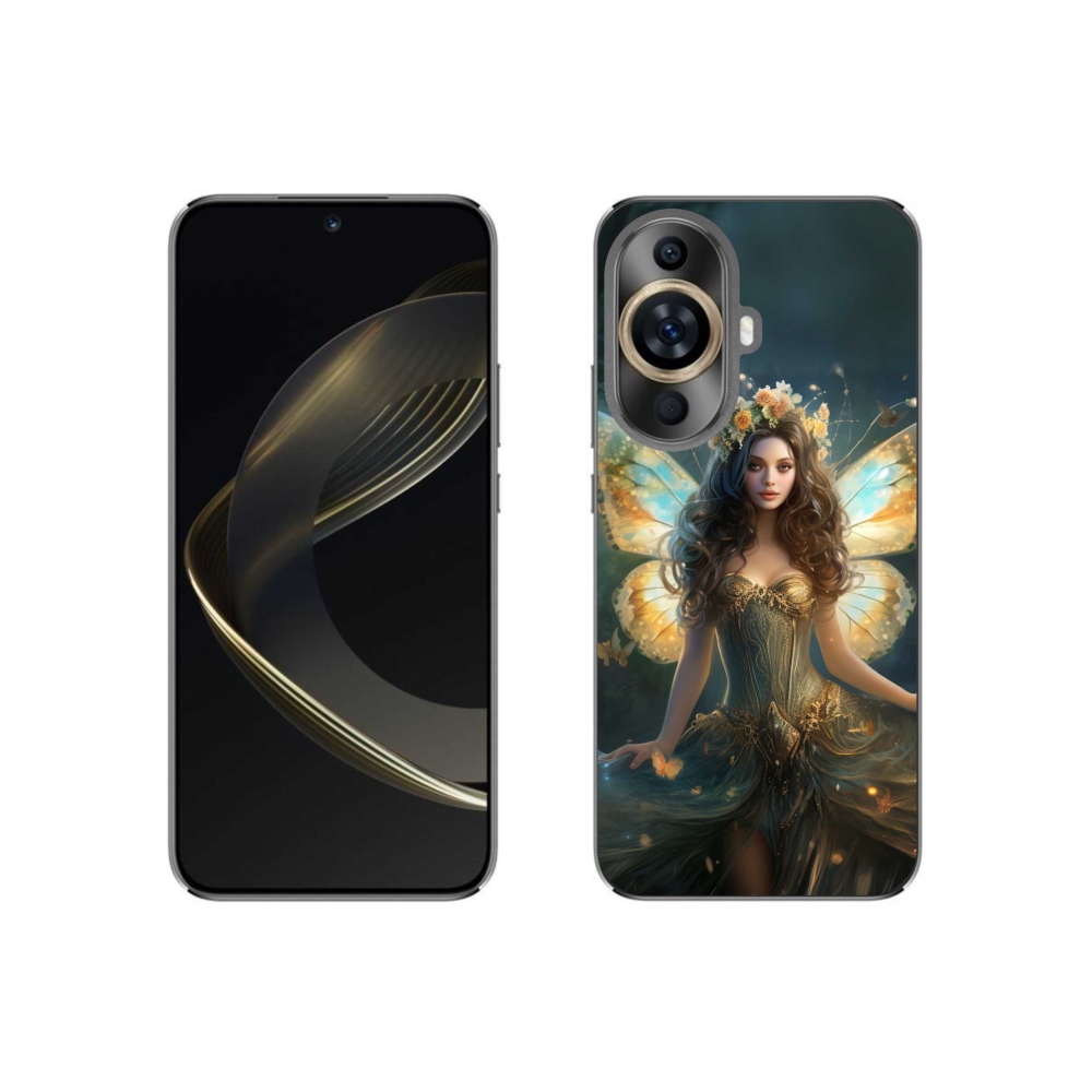 Gél borítás mmCase a Huawei Nova 11-en - pillangó nő