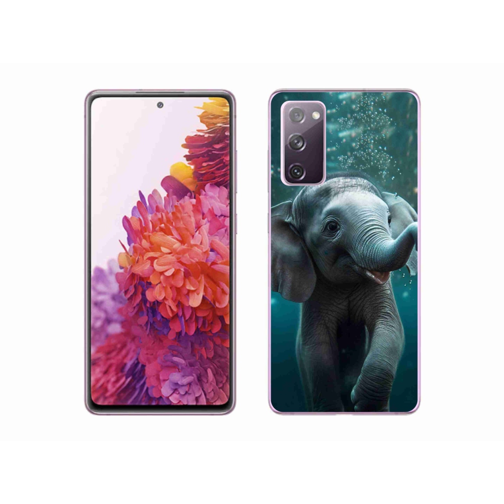 Zselés borítás mmCase Samsung Galaxy S20 FE - elefánt a víz alatt
