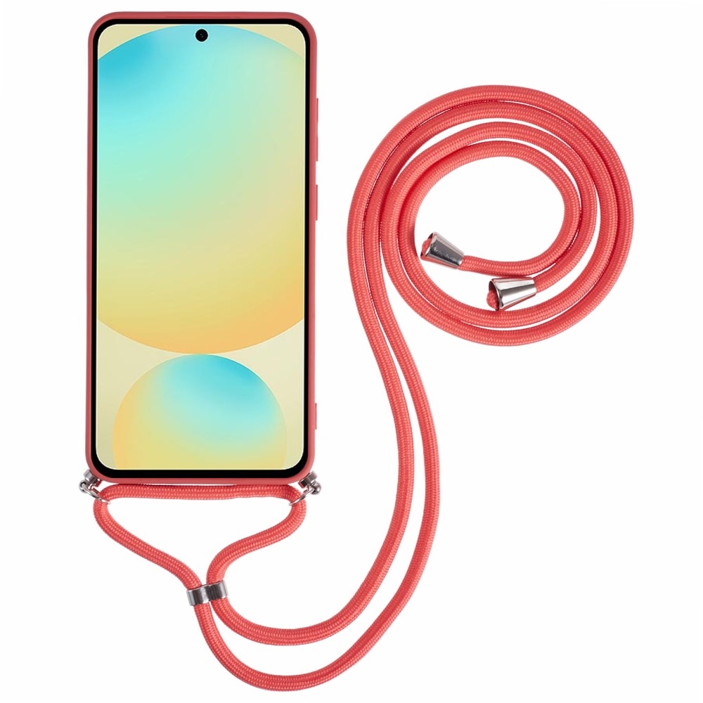 Bélelt zselés tok húzózsinórral Samsung Galaxy S25+ készülékhez - bordó színű
