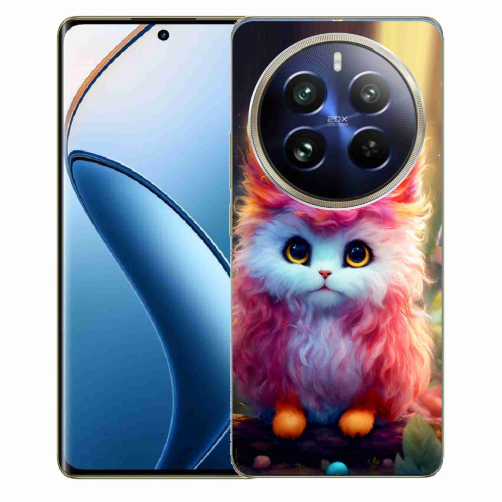 Gél borítás mmCase a Realme 12 Pro 5G/12 Pro+ 5G számára - aranyos cica 5