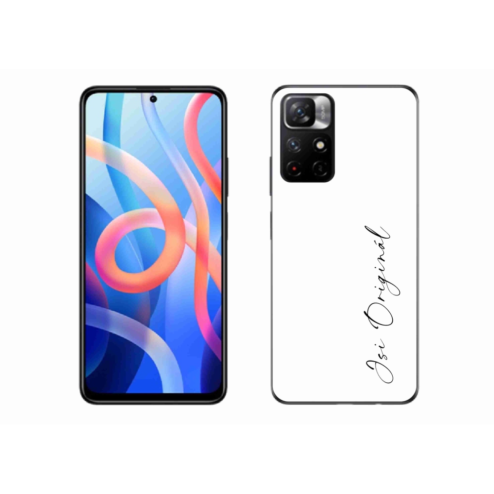 Gél borító mmCase a Xiaomi Redmi Note 11S 5G - te vagy az eredeti fehér háttérrel
